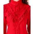 thumbnail image 5 of ThePirateDressing Women's Victorian Renaissance Steampunk Button-Front Blouse, Long Lantern Sleeves, 5 of 7