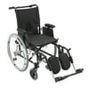 Drive Medical Cougar Ultra Lightweight Rehab Wheelchair, Elevating Leg Rests, 16" Seat