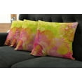 thumbnail image 5 of Ambesonne Pastel Throw Pillow Cover 4 Pack, Spring Yard Watercolors, 20", Apple Green Marigold, 5 of 5