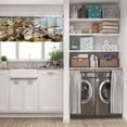thumbnail image 5 of LALILO Kitchen Curtain Valance Coast Town Ancient Rod Pocket Window Curtain 52"x 18" Set of 2, 5 of 7