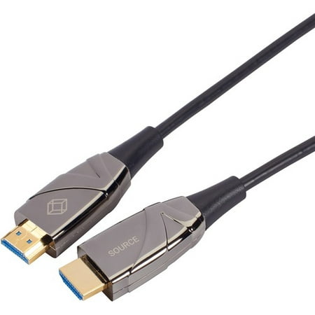 Black Box High-Speed HDMI 2.0 Active Optical Cable (AOC) - 49.21 ft Fiber Optic A/V Cable for Audio/Video Device - First End: 1 x HDMI Male Digital Audio/Video - Second End: 1 x HDMI Male Digital