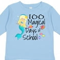 thumbnail image 4 of Inktastic 100 Magical Days of School with Blue Mermaid and Fish Boys or Girls Long Sleeve Toddler T-Shirt, 4 of 5