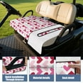 thumbnail image 4 of Valentine's Day Romantic Pattern Golf Cart Seat Protector 51"x31" Universal Front Seat Towel Blanket Protector, 4 of 8