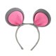thumbnail image 1 of Diadema con orejas de ratón, accesorio para disfraz de animal, ideal para fiestas temáticas y juegos de rol. Gris, 1 of 9