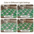 thumbnail image 7 of ODIKA 3'x5' Washable Throw Rug Stain Resistant, Low Profile, Non-Slip Large Bold Soccer Plate Pennant Border Crossed Bats Field Grid Refined for Entryway, Kitchen, Mudroom, 7 of 7