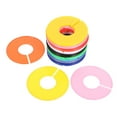 thumbnail image 1 of Raindrops 30Pcs Round Closet Dividers Plastic Rings Color Coded Hanger Separators for Clothes Sorting, 1 of 8