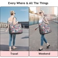 thumbnail image 5 of Pioneer Flower Floral Print Pattern Travel Tote Bags for Women Carry On,Large Weekender Bags for Women Travel,Multi Functional Duffle Bag for Work,Shopping,Sports, 5 of 5