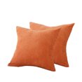 thumbnail image 1 of Ounissouiy Fundas de almohada de color sólido de 2 piezas Funda de almohada Funda de cojín Naranja Type2 NO2, 1 of 6