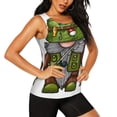 thumbnail image 2 of Lsque Fishing Gnome Printed Workout Tank Tops for Women, Athletic Sports Tank Tops, Compression Sleeveless Dry Fit Shirts,Sleeveless Yoga Shirt-Small, 2 of 9