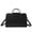 black, variant on Genuine Cowhide Leather Color-block Briefcase, Women's Top-handle Shoulder Bag,Work Travel Handbag
