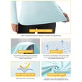 thumbnail image 3 of Camiseta de Protección Solar AURUZA UPF50+ para Mujer, Manga Larga, Azul, Talla M, 3 of 6