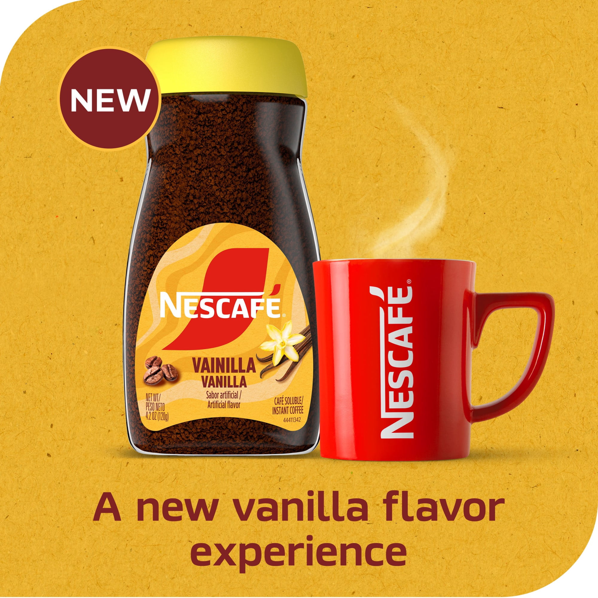 NESCAFÉ Vanilla Instant Flavored Coffee, 4.2 Oz