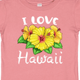 thumbnail image 4 of Inktastic I Love Hawaii Hibiscus Flowers Boys or Girls Baby T-Shirt, 4 of 5