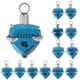 thumbnail image 4 of Colgante de de cenizas de de cremación de cristal azul de Zulema  Memorial Cremation Pendant, 4 of 8