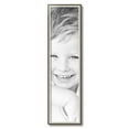 thumbnail image 2 of ArtToFrames 8" x 31" Silver with Stained Grey Picture Frame, 8x31 inch Silver Wood Poster Frame (WOM-4767), 2 of 7