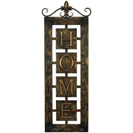  Metal  Wall  Plaque Home An Intimate Wall  Decor  Walmart  com