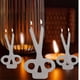 thumbnail image 4 of 3 Veladoras en forma de tijeras Blancas, 4 of 4