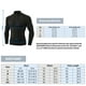 thumbnail image 3 of TFixol Camisa deportiva para hombre polar cálido elástico ceñido al cuerpo cuello alto largo, 3 of 8