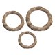 thumbnail image 5 of EeaseMX Kit de 3 coronas colgantes de paja tejidas para manualidades, suministros para fiestas (marrón), 5 of 7