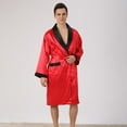 DLLMJING Mens Pajamas Set Soft Loungewear For Men Robe Satin Bathrobe