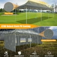 thumbnail image 2 of COBIZI 10x30 Heavy Duty Pop up Canopy Tent with 5 Waterproof Walls, UPF 50+ Protection, Roller Bag, Adjustable Heights, and 4 Sand Bags,Gray (Enhanced Hexagonal Frame), 2 of 10