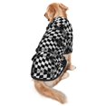 thumbnail image 5 of Dog Hoodie Pet Clothes Checkered Flag Sweater Sweatshirts Pullover Coat for Large Medium Dogs Large, 5 of 7