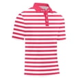 thumbnail image 4 of Mens Polos Short Sleeve Knit Stripe Shirt Casual Summer Top Fit Tee Business Leisure Clothes, 4 of 6