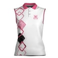 thumbnail image 2 of Customize Name Flamingo Golf Friends Small Gang Women Sleeveless Polo XS-4XL, 2 of 5
