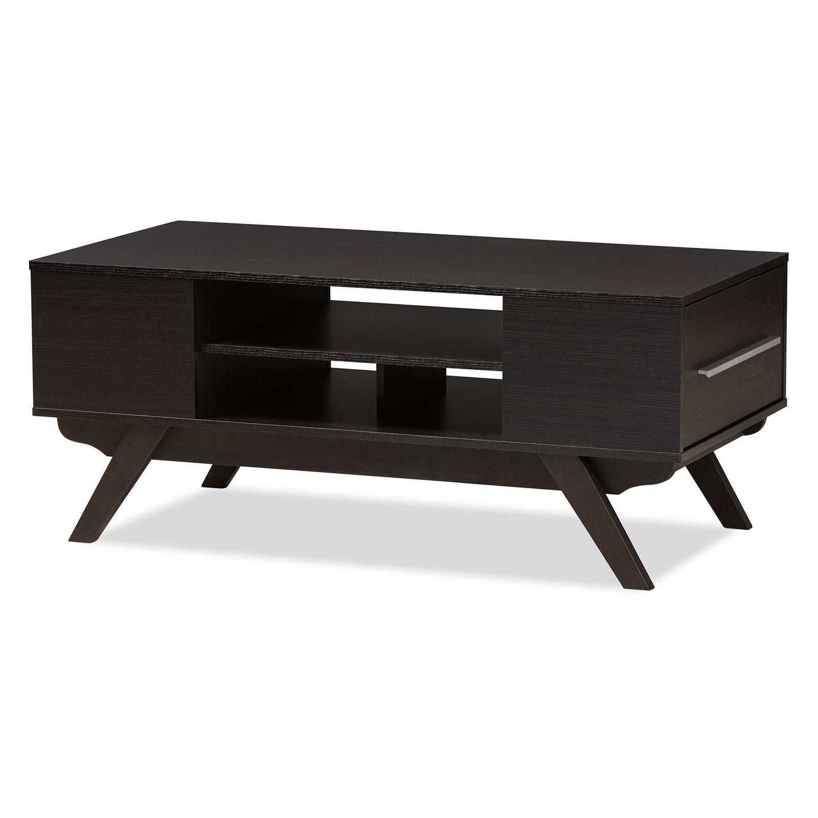 Baxton Studio Ashfield MidCentury Modern Espresso Brown Finished Wood