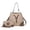 CB Beige/Taupe, variant on MKF Collection Callise Vegan Leather Women's Bucket Bag & Wristlet Wallet 2-Piece Set by Mia K. - Coffee Cognac