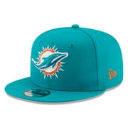 Men's New Era Aqua Miami Dolphins Basic 9FIFTY Adjustable Snapback Hat - OSFA