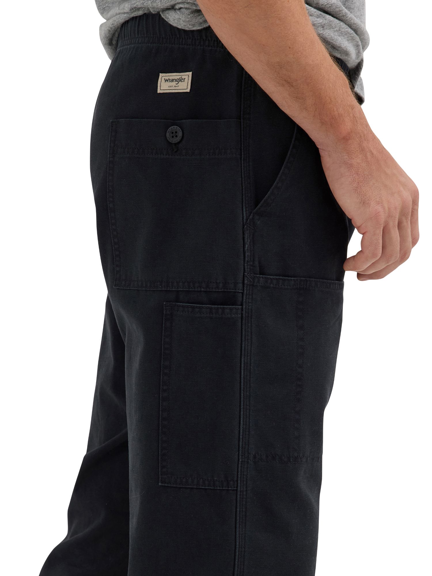Wrangler® Men's Straight Leg Cargo Pant with Drawstring Waist (Sizes S-2XL)