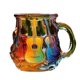 thumbnail image 1 of Nuevo estilo transfronterizo Guitar Art Mug taza de vidrio guitarra música arte taza taza taza de café, 1 of 7