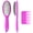 Pink (2Pcs Set), variant on Wig Brush Comb Set, Premium Matte Grip, 2pcs Professional Extension Brush with Ergonomic Travel Size Design for Human and Synthetic Hair