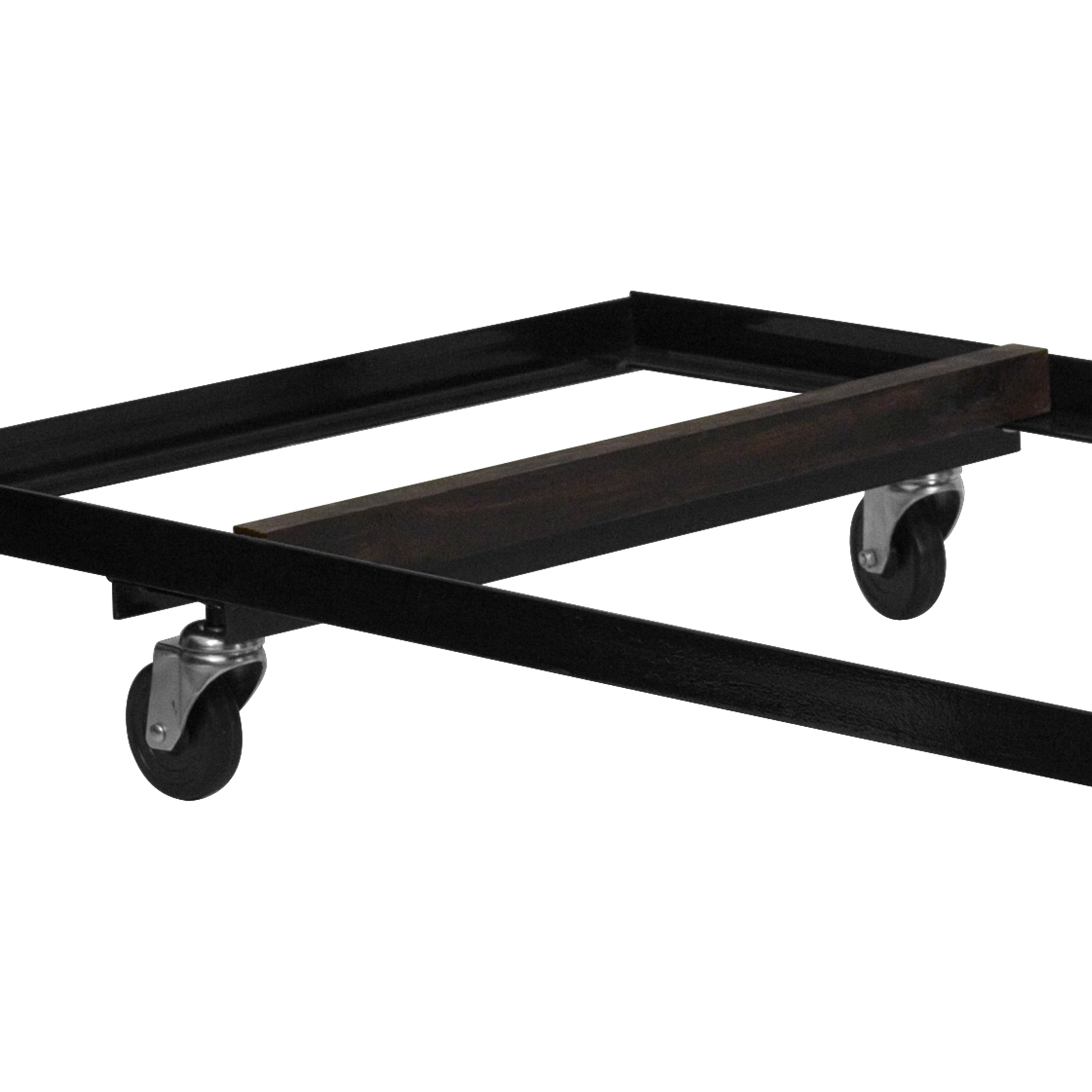 Flash Furniture Black Folding Table Dolly for 30''W x 72''D Rectangular Folding Tables