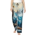 thumbnail image 1 of Fotbe Iceberg Bald Eagle Pantalones de Pijama para Mujer, Pantalones de Dormir, Pantalones Pj con Cordón y Bolsillos-Medium, 1 of 6