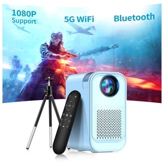 GROVIEW Native 1080P Projector, WiFi and Bluetooth, 4K Support