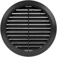 thumbnail image 2 of Grille de Ventilation Ronde Noire 5 Pouces Pouces avec Filet Anti-Insectes. (Cuisine 5 / Grille 6) Applications de Ventilation. Couverture de Ventilation Intérieure et Extérieure. Disponible en 3 Tailles / 4 Couleurs., 2 of 4