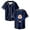 Navy, variant on Stray Kids SKZ Karma Han Merch Baseball Jersey Short Sleeve Button-up Shirts Women Men Streetwear Tops