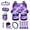 Dolphin, variant on Yuyamidu 15 PCS Car Seat Cover Set Dolphin Steering Wheel Cover Seat Belt Pad Cover Trash Bin Rear View Mirror Cover Cup Holders Keychain Air Vent Storage Holder Leopard Print Car Decor, Purple