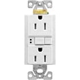 thumbnail image 1 of Cooper Wiring 4636114 125V 15A Réceptacle Duplex AF-GF Émetteur, Blanc, 1 of 2