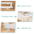thumbnail image 5 of C Shaped End Table, Side Table for Sofa/Couch, Slide Under Couch Table with Metal Frame, Small TV Tray Table for Living Room/Bedroom, White, 5 of 9