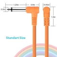 thumbnail image 4 of MesaSe Guitar Effect Pedal Cables Instrument Patch Cord 15cm 1/4 Inch Right Angle TS Plug PVC Jacket  6pcs/pack, 4 of 7