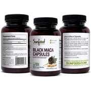 Sunfood Superfoods Black Maca Capsules, 90 Ct