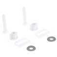 thumbnail image 3 of 6Pcs Plastic Toilet Seat Hinge Bolt Screw with Nuts and Washers Set (Gasket Color for Random), 3 of 4