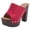 Red, variant on VerPetridure High Heel Slippers for Women Fish Mouth High-heeled Thick-heeled Comfortable Women's Sandals