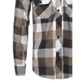 thumbnail image 4 of FashionOutfit Men's Casual Plaid Flannel Woven Long Sleeves Button Down Shirt, 4 of 4