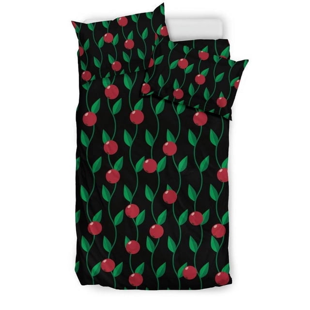 Juego de cama con estampado de arándanos Cb01