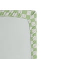 thumbnail image 2 of Ambesonne Retro Fitted Sheet, Big Little Squares Tile, Queen Size, Lime Green White, 2 of 2