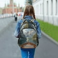 thumbnail image 6 of FORMRS Unisex Backpack Elementary School Travel Bookbag with Reflective Stripes, Wooden Boat, 6 of 7